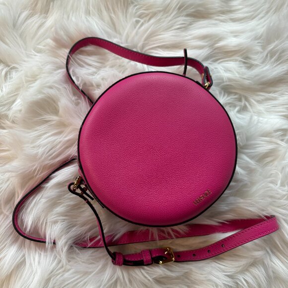 Versace Medusa Disco Bag Calf Leather in Fuchsia - Picture 6 of 10